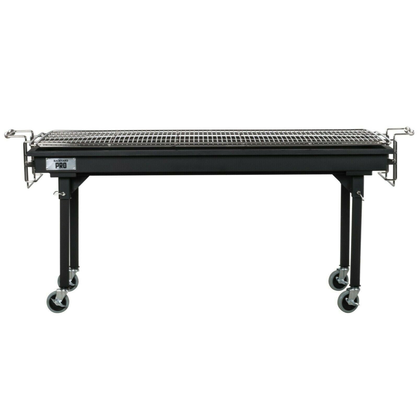 60" Heavy Duty Steel Outdoor Portable Charcoal Grill with Removable Legs & Cover