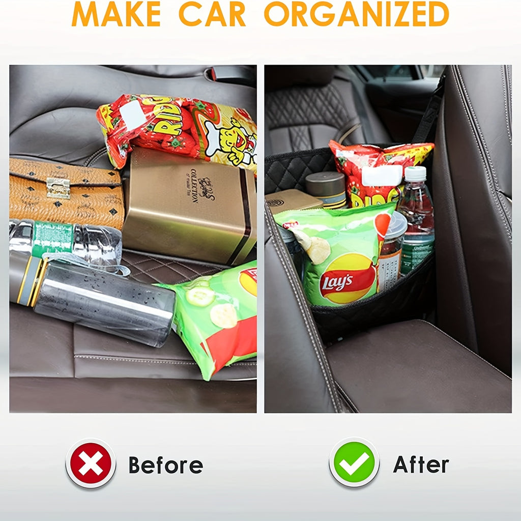 Organize Your Car With This Stylish PU Leather Handbag Holder - Keep Your Belongings Secure And Within Reach!