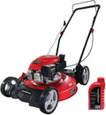 PowerSmart Push Lawn Mower Gas Powered - 21 Inch, Side Discharge and Mulching Lawn Mower with 144cc OHV 4-Stroke Engine, 5 Adjustable Heights 1.18"-3", Oil Included