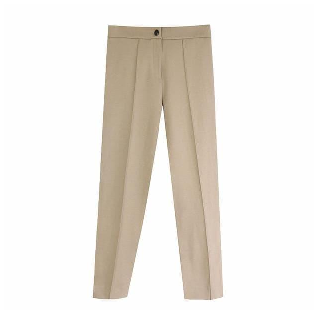 elegant pleated pencil pants