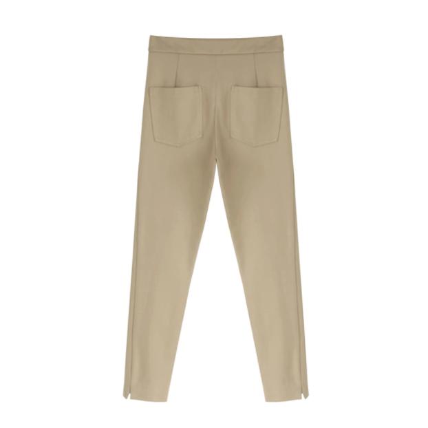 elegant pleated pencil pants