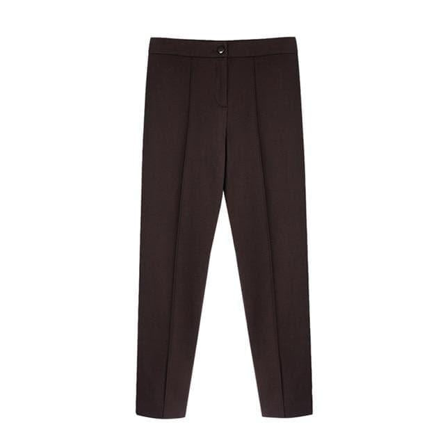 elegant pleated pencil pants