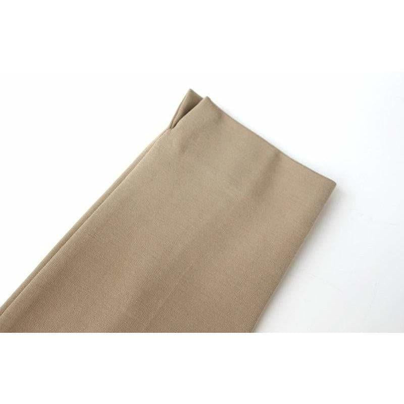 elegant pleated pencil pants