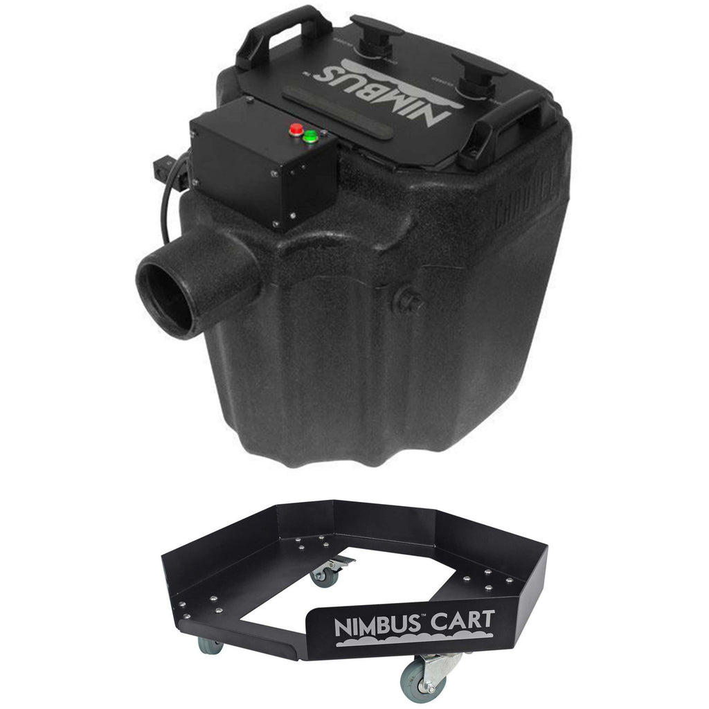 Chauvet DJ Nimbus Plug/Play Dry Ice Fog Machine+Multi-Level Control+Rolling Cart