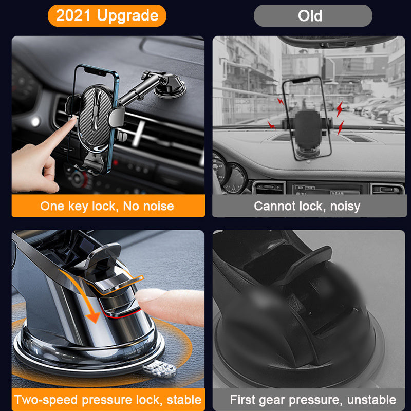 1pc Car Suction Cup Phone Holder, Car Air Vent Mounting Bracket, Car GPS Navigation Stand Rack For All Mobile Phones