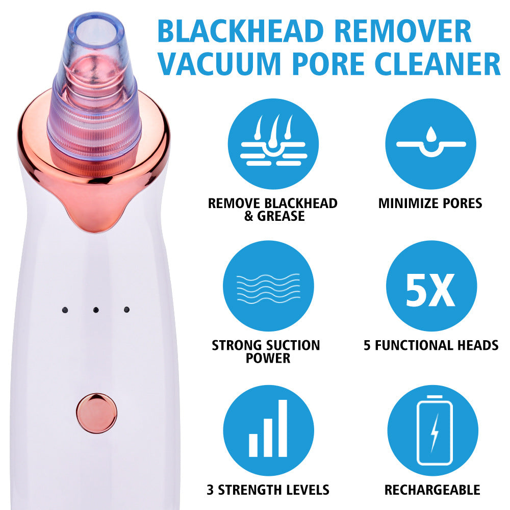 Multi-Functional Blackhead Remover Vacuum Tool For Pore Cleansing And Acne Treatment