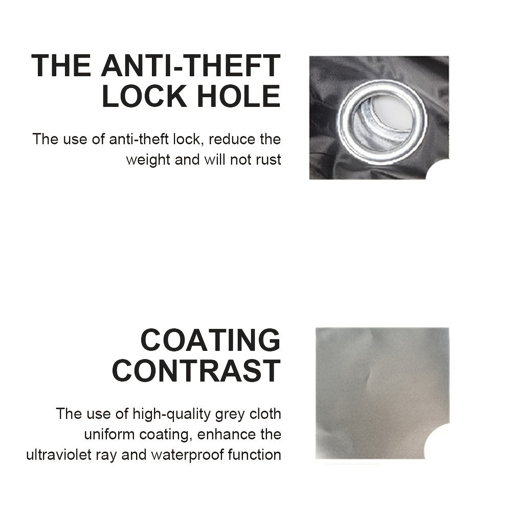 Outdoor Bike Motorcycle Cover Waterproof UV Protection Heavy-Duty 210T Fabric With Lock Hole For MTB Road Bikes Protection Case