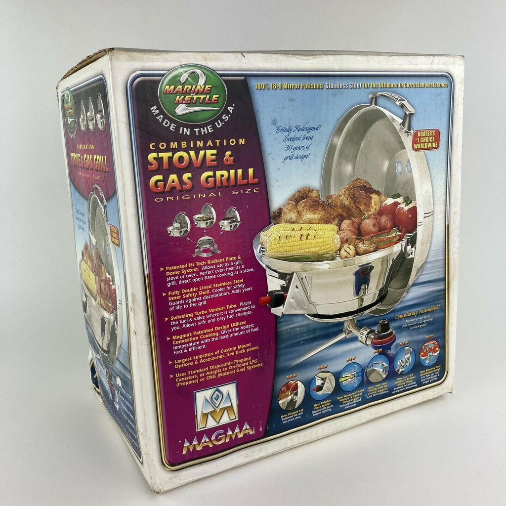 New!  Stove & Gas Grill Combo Marine Kettle 2 Orig Size A10-207 Box Damage