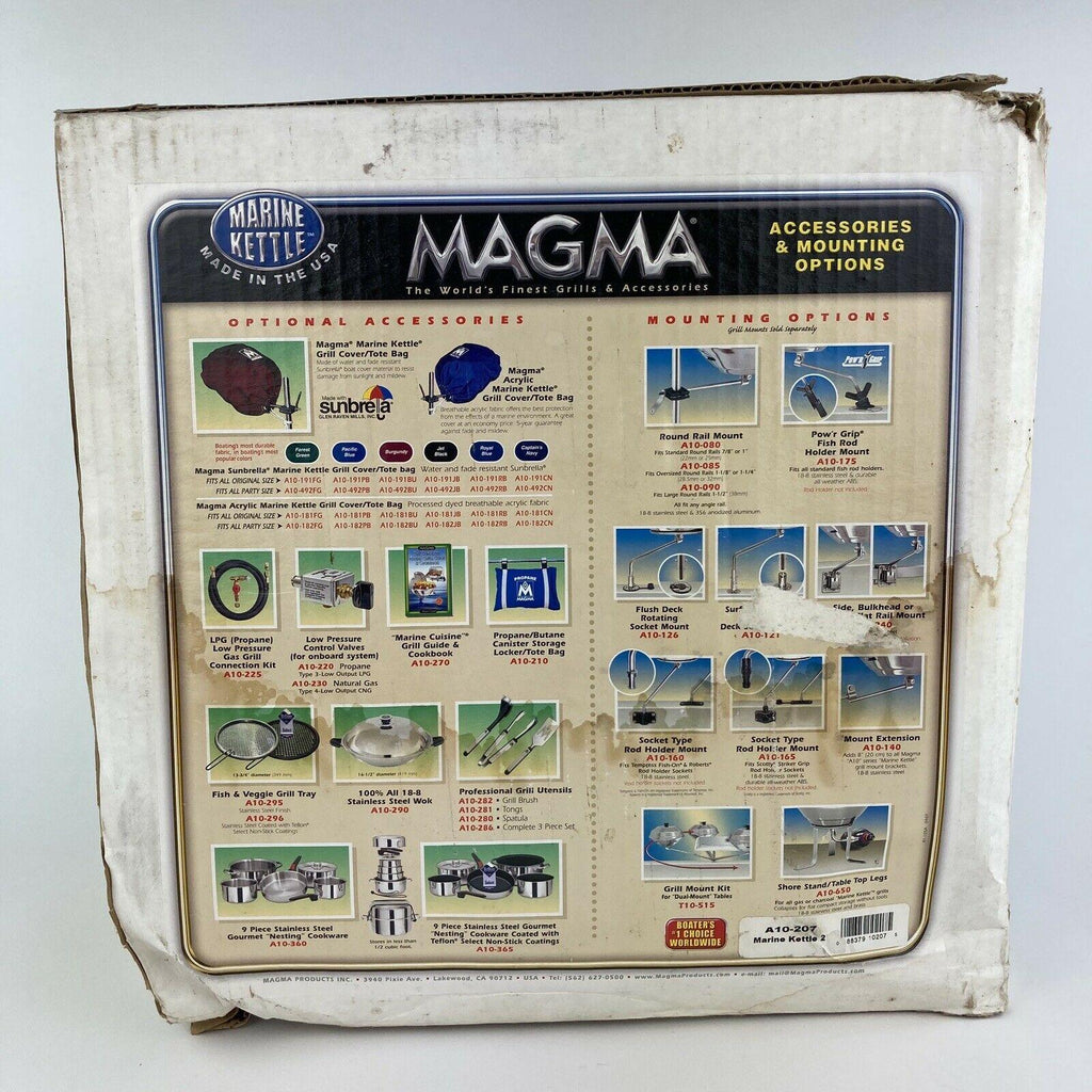 New!  Stove & Gas Grill Combo Marine Kettle 2 Orig Size A10-207 Box Damage