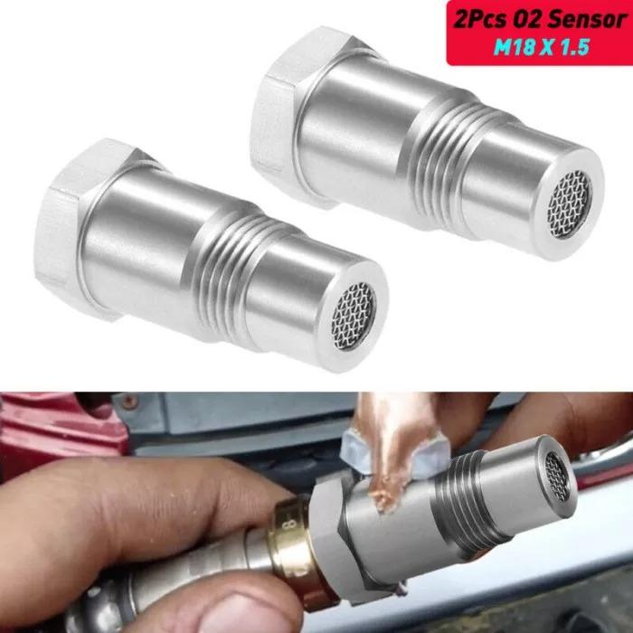 O2 Sensor Gasket Extender Spacer Adapter Extension M18x1.5 46.5mm Universal