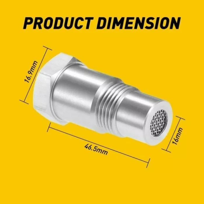 O2 Sensor Gasket Extender Spacer Adapter Extension M18x1.5 46.5mm Universal