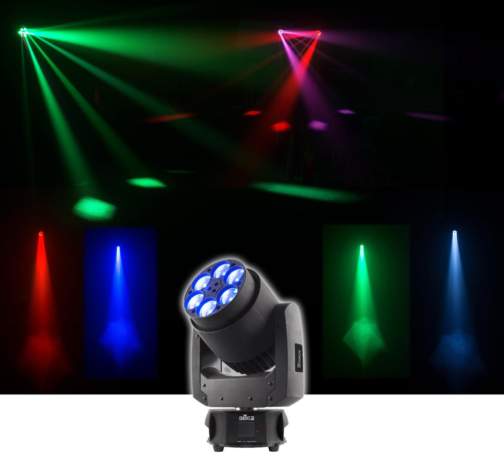 Chauvet DJ Intimidator Trio Wash Effect Moving Head DMX Light +  Haze Machine