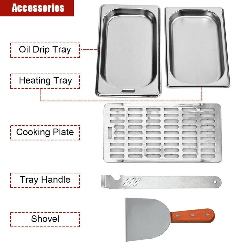 Propane Infrared Steak Grill BBQ  Steel Single Burner Vertical Cooking