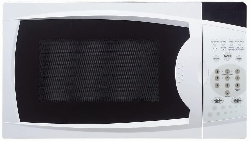 Magic Chef 0.7 Cu. Ft. 700W Oven in White Countertop Microwave. 7