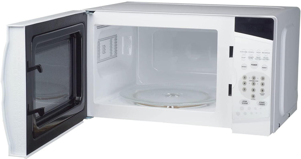Magic Chef 0.7 Cu. Ft. 700W Oven in White Countertop Microwave. 7