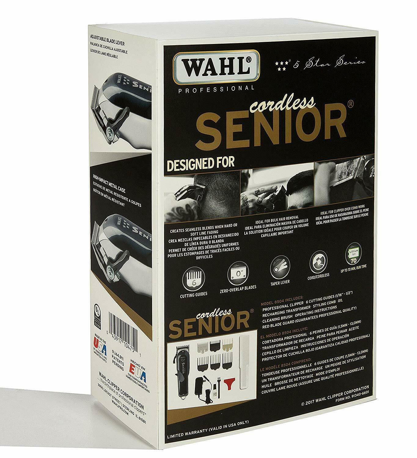 Wahl Professional 5 Star Cordless Senior Limited Edition Model 8504