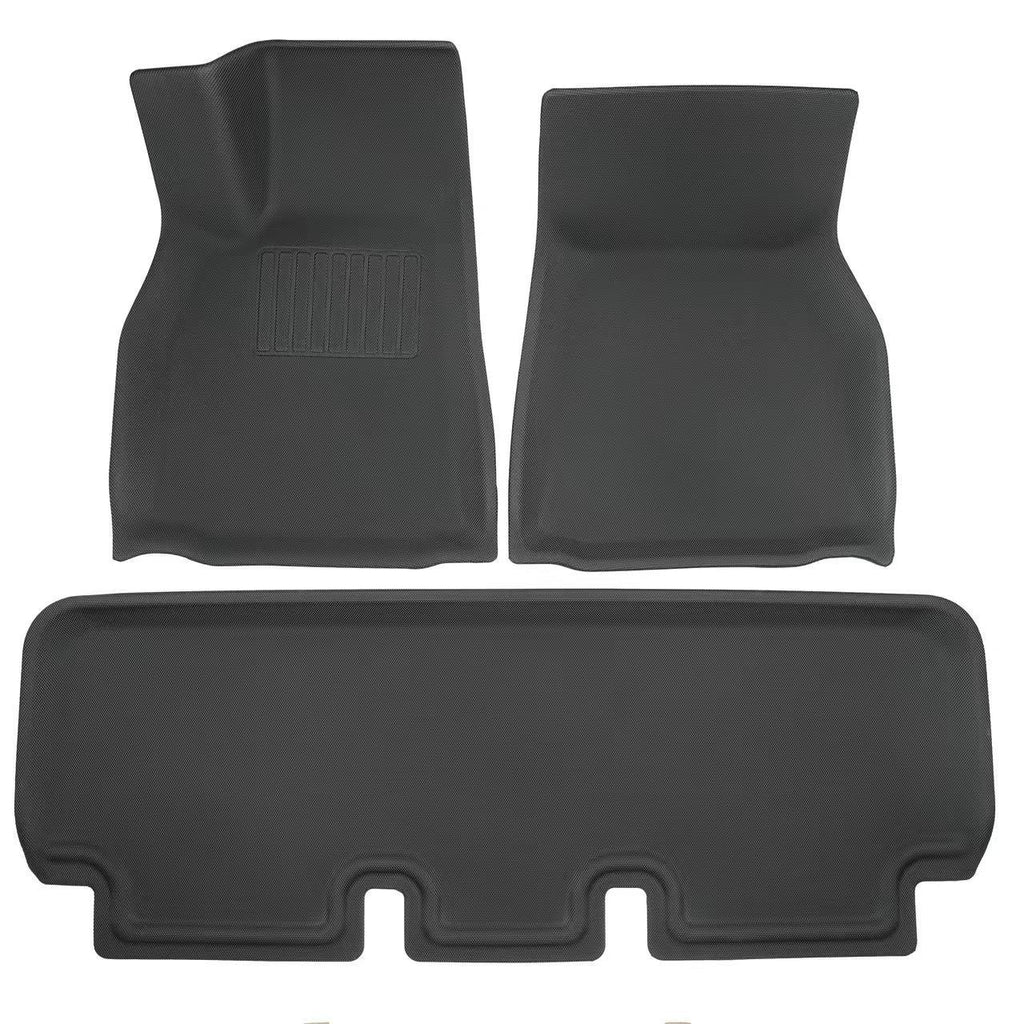 3pcs For Model Y Accsessories  XPE Premium All Weather Anti-Slip Waterproof Floor Mats Fit For Tesla Model Y Model 3