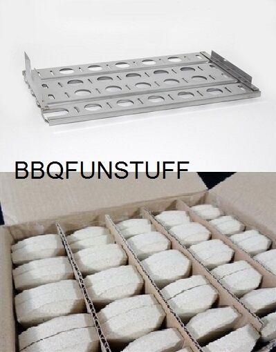 Factory Gas Grill  48"(4) Briquette Grate White Ceramic Briquette