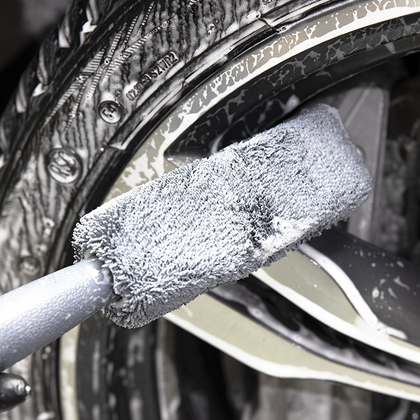 Car Cleaning Brush, Car Wheel Hub Cleaning Brush Wheel Rim Cleaner Detailing Brush Cleaning Tool For Car Trunk Motorcycle Auto