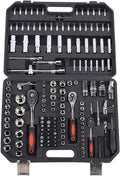 Hand Socket Set, Steel Easy Operation Socket Set, Practical Wear Resistance for Machining Center DIY Requirements Industrial Application Car Repairing