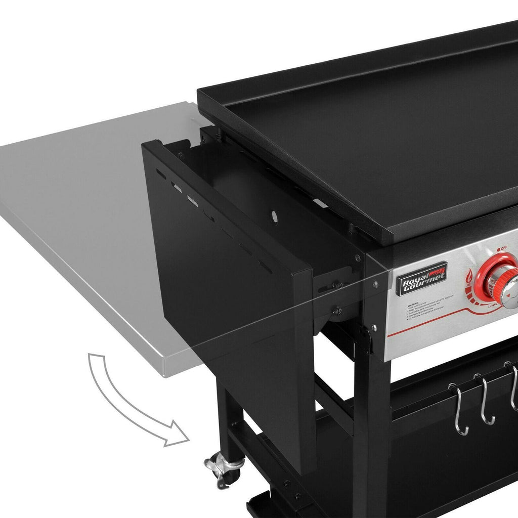 36IN 4-Burner Flat Top Propane Gas Grill Griddle w/ Cover GB4000C