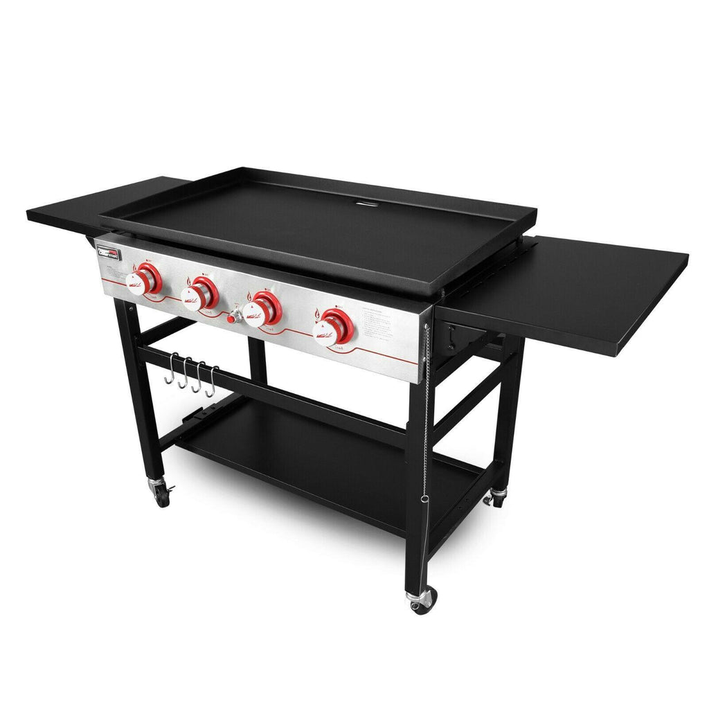 36IN 4-Burner Flat Top Propane Gas Grill Griddle w/ Cover GB4000C