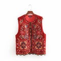 royal retro velvet vest