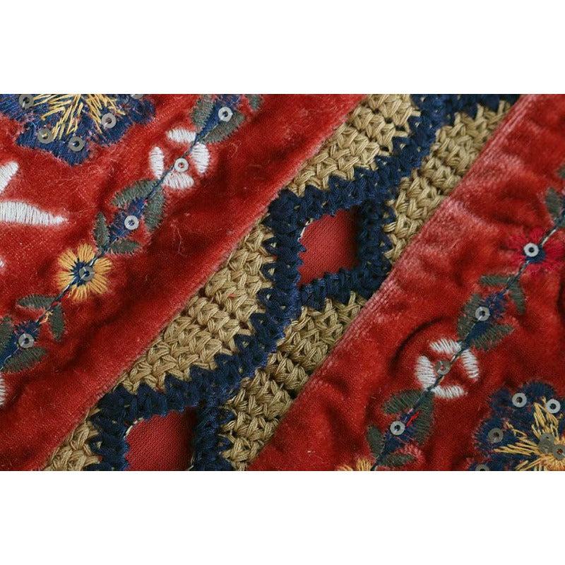 royal retro velvet vest