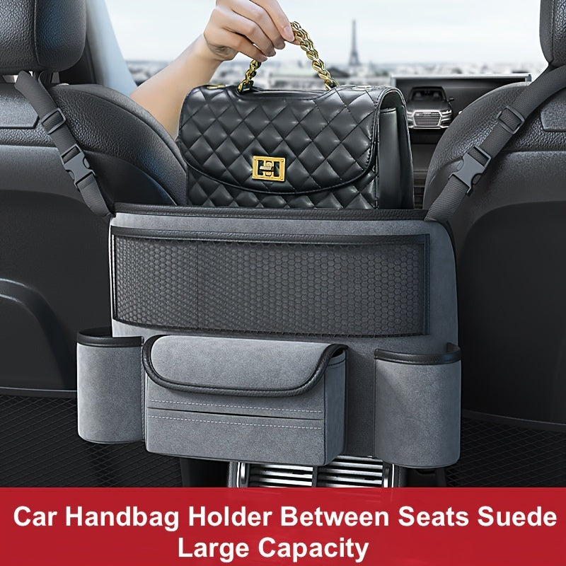 Car Handbag Holder Between Seats, LarCapacity Car Purse Holder Automotive Consoles &amp; Organizers For Document Phone StoraCar Organizer