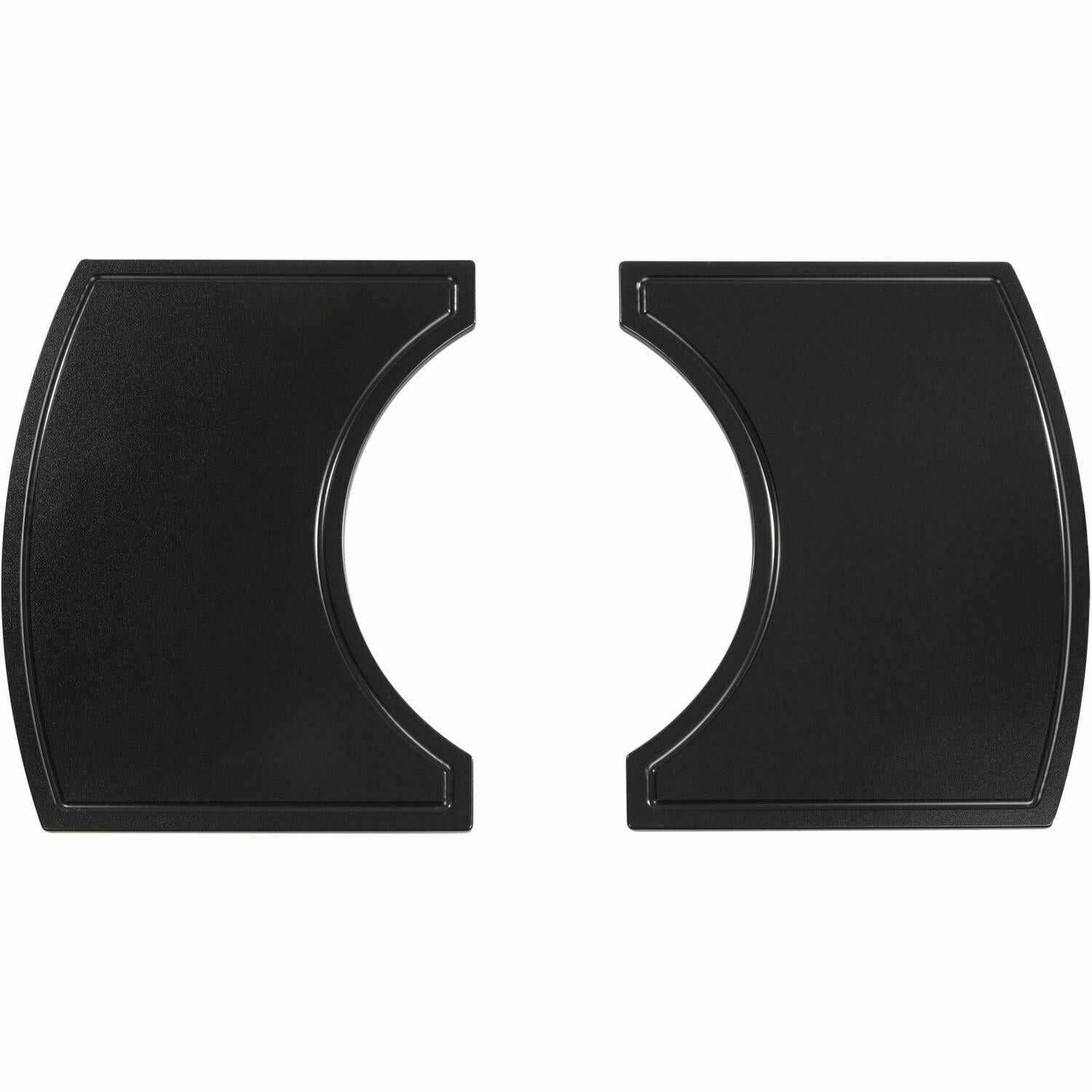 2-Piece Island Side Shelves For 308 / 368 Steel Cart - Oval XL / Large