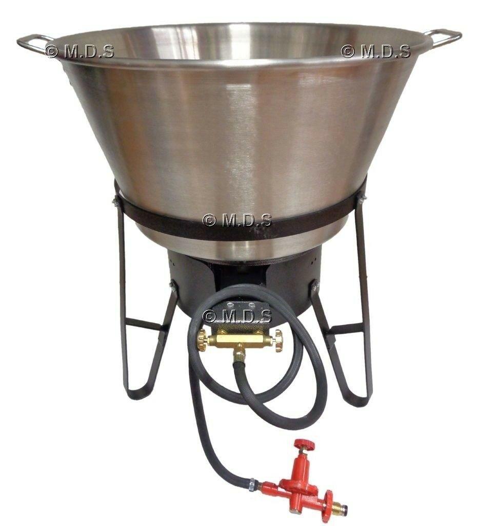 XL Cazo Para Carnitas  Steel SET with Burner & Stand Outdoors Cooking