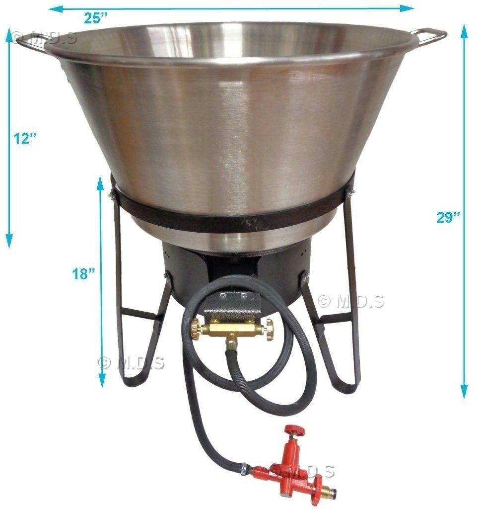 XL Cazo Para Carnitas  Steel SET with Burner & Stand Outdoors Cooking