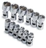 S-K Hand Tool SK1337 Set Socket 0.25Dr Flex 6Pt Mt 12 Piece
