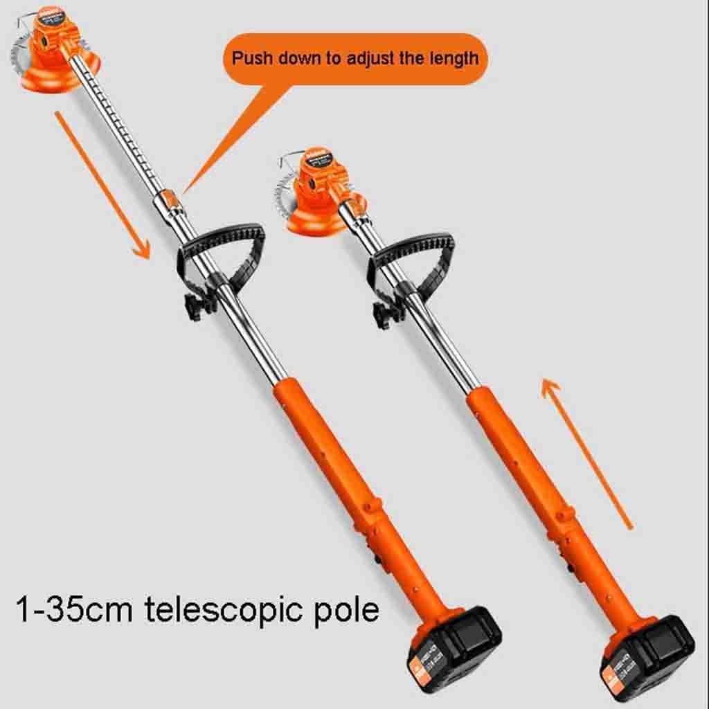 42V Cordless fine line Trimmer/Trimming Machine-2 Hours Fast Charger, 90° Head Adjustment, 1880W high-Power Lawn Mower