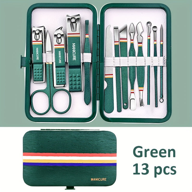 Manicure Set,  Steel Toe Finger Nail Clipper Nail Files Nail Cutter, Personal Care Tools, For Men Women