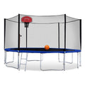 Exacme Backyard Trampoline with Basketball Hoop and Outer Enclosure, High Weight Limit, 6180-T12