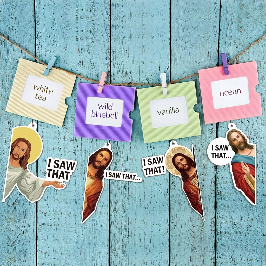 8 Pack I Saw That Car Air Fresheners Funny Hanging Air Fresheners Car Fresheners for Men, Cute Car Mirror Freshener, Scented Hanging Accessories for Men Woman