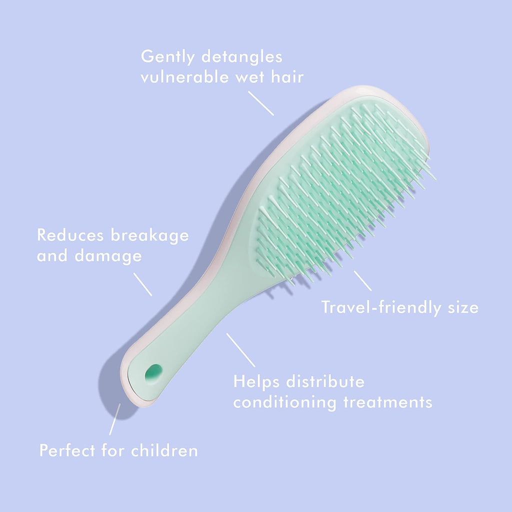 Tangle Teezer The Mini Ultimate Detangling Brush, Dry and Wet Hair Brush Detangler for Traveling and Small Hands, Marshmallow Duo