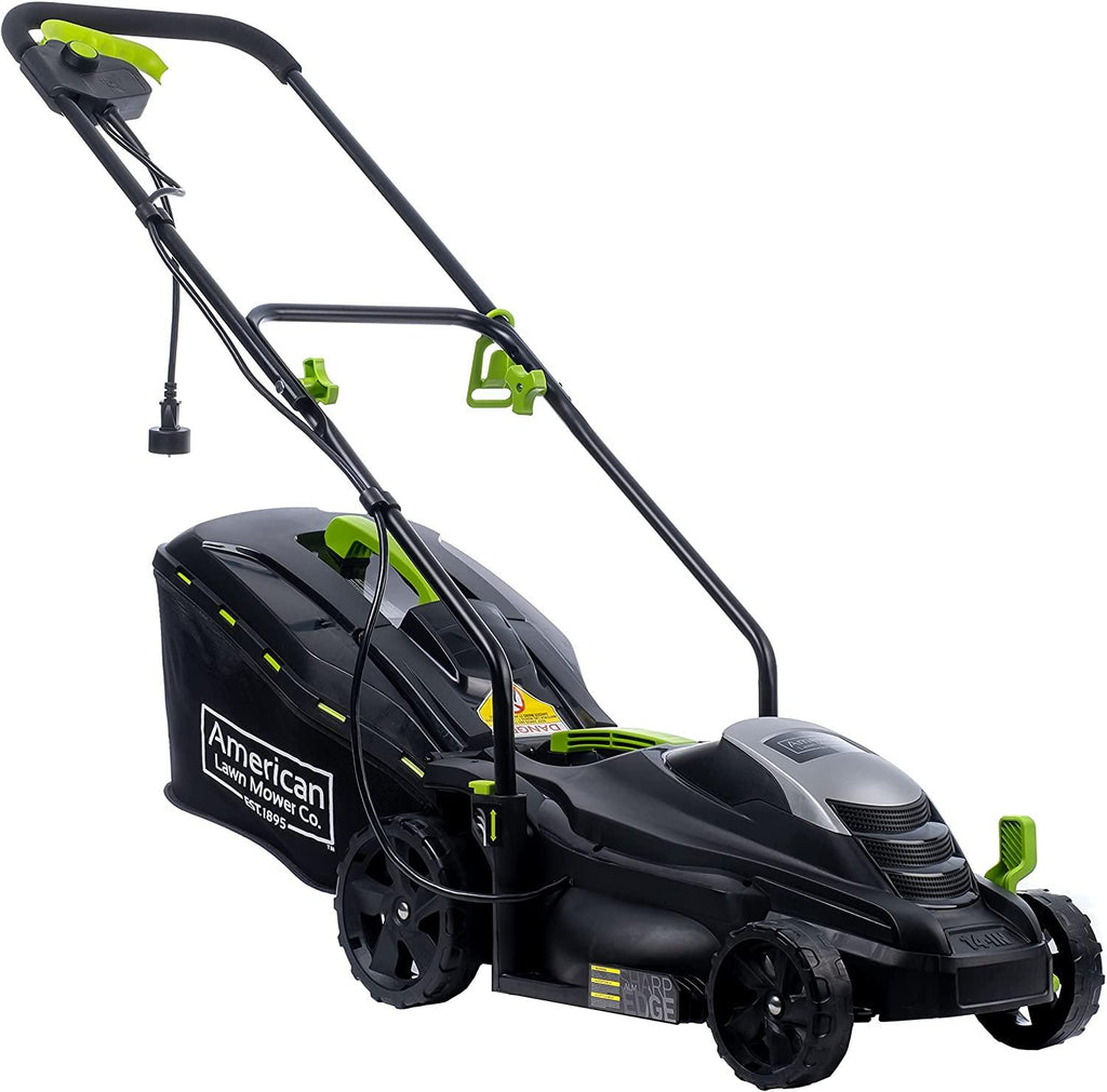 American Lawn Mower Company 50514 14-Inch 11-Amp Corded Electric Lawn Mower, Black