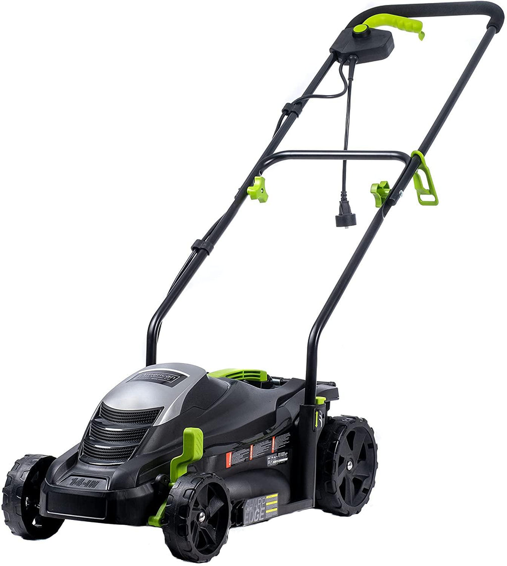 American Lawn Mower Company 50514 14-Inch 11-Amp Corded Electric Lawn Mower, Black