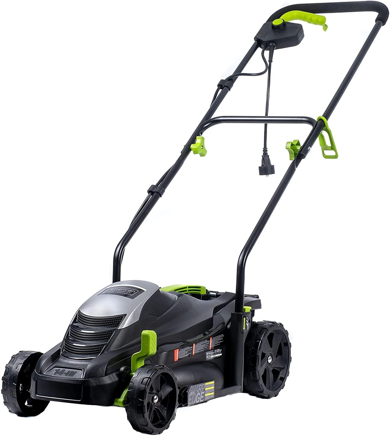 American Lawn Mower Company 50514 14-Inch 11-Amp Corded Electric Lawn Mower, Black