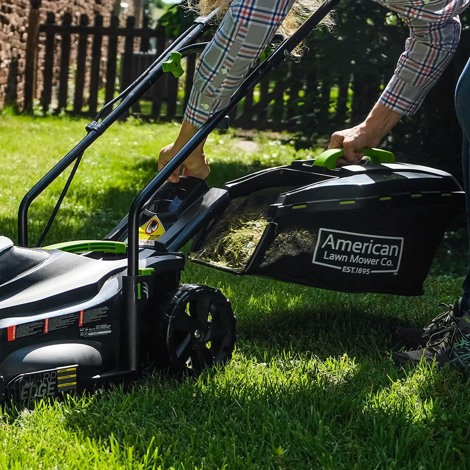 American Lawn Mower Company 50514 14-Inch 11-Amp Corded Electric Lawn Mower, Black