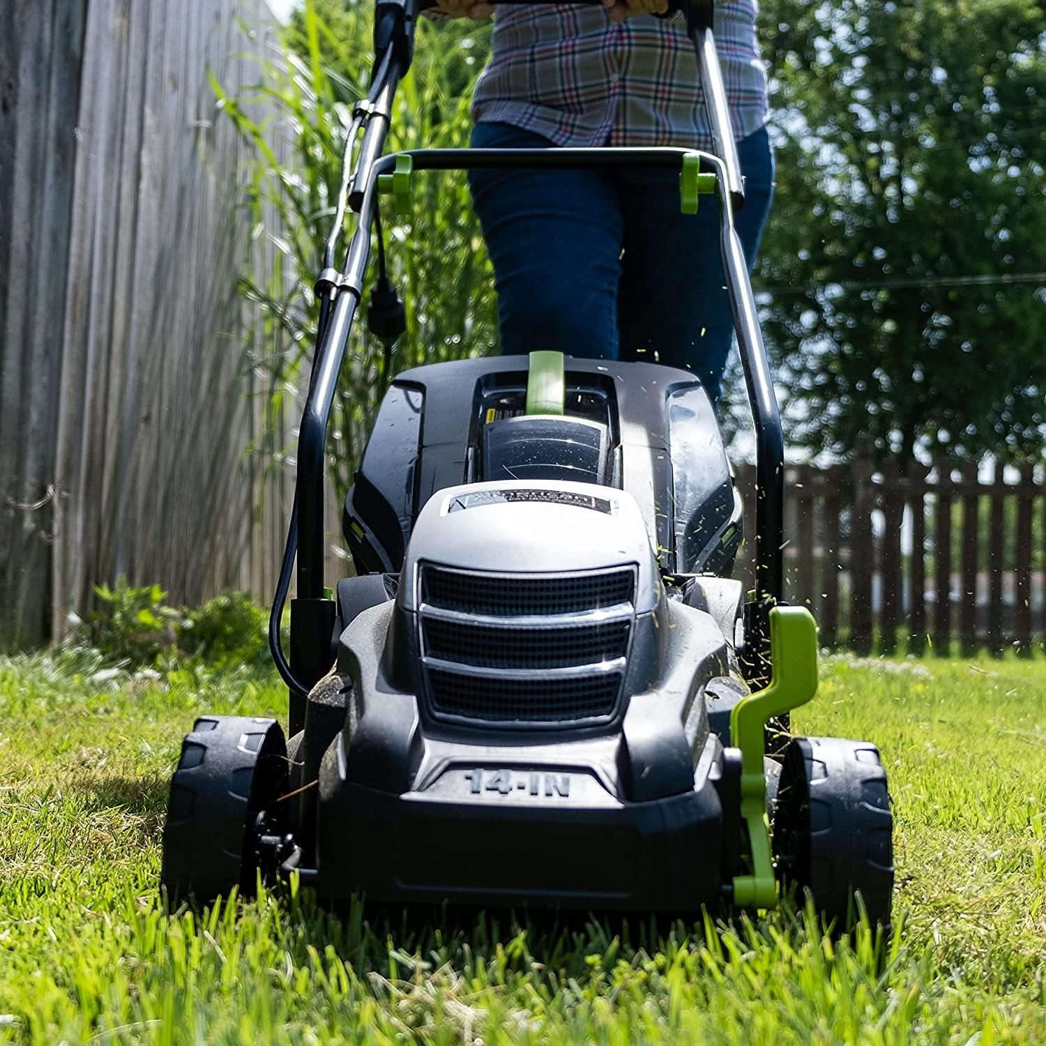 American Lawn Mower Company 50514 14-Inch 11-Amp Corded Electric Lawn Mower, Black
