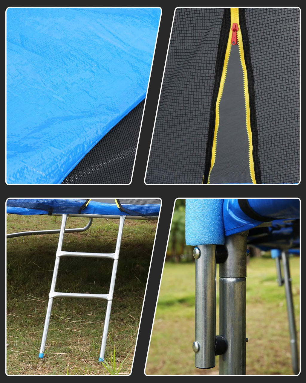 MaxKare Trampoline 12ft for Kids Adult with Safety Enclosure, 600 lbs Capacity