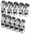 SK 3910 10 Piece 3/8-Inch Drive 6 Point 10-Millimeter to 19-Millimeter Flex Socket Set by SK Hand Tool