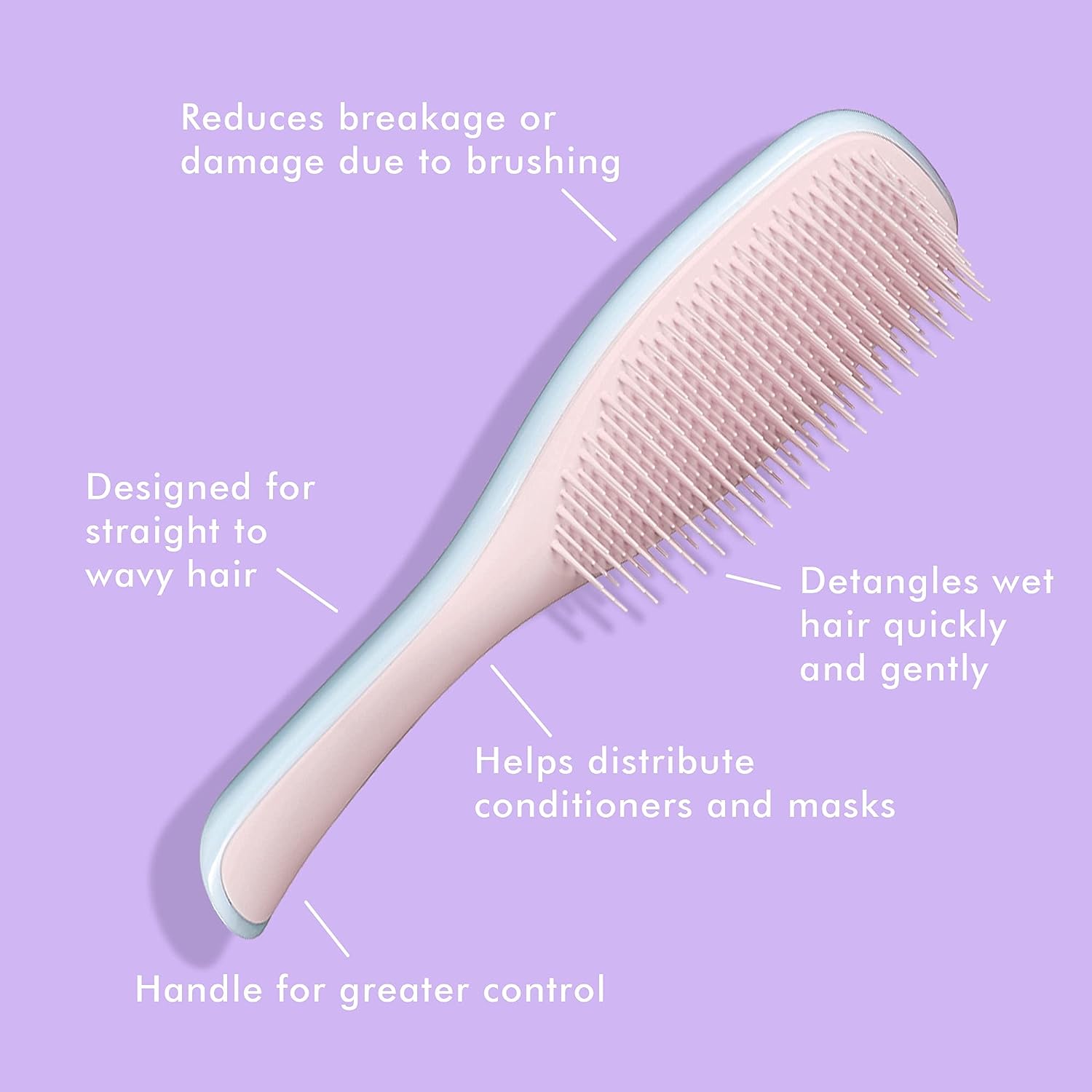 Tangle Teezer The Ultimate Detangling Brush, Dry and Wet Hair Brush Detangler for All Hair Types, Sky Blue Cupid