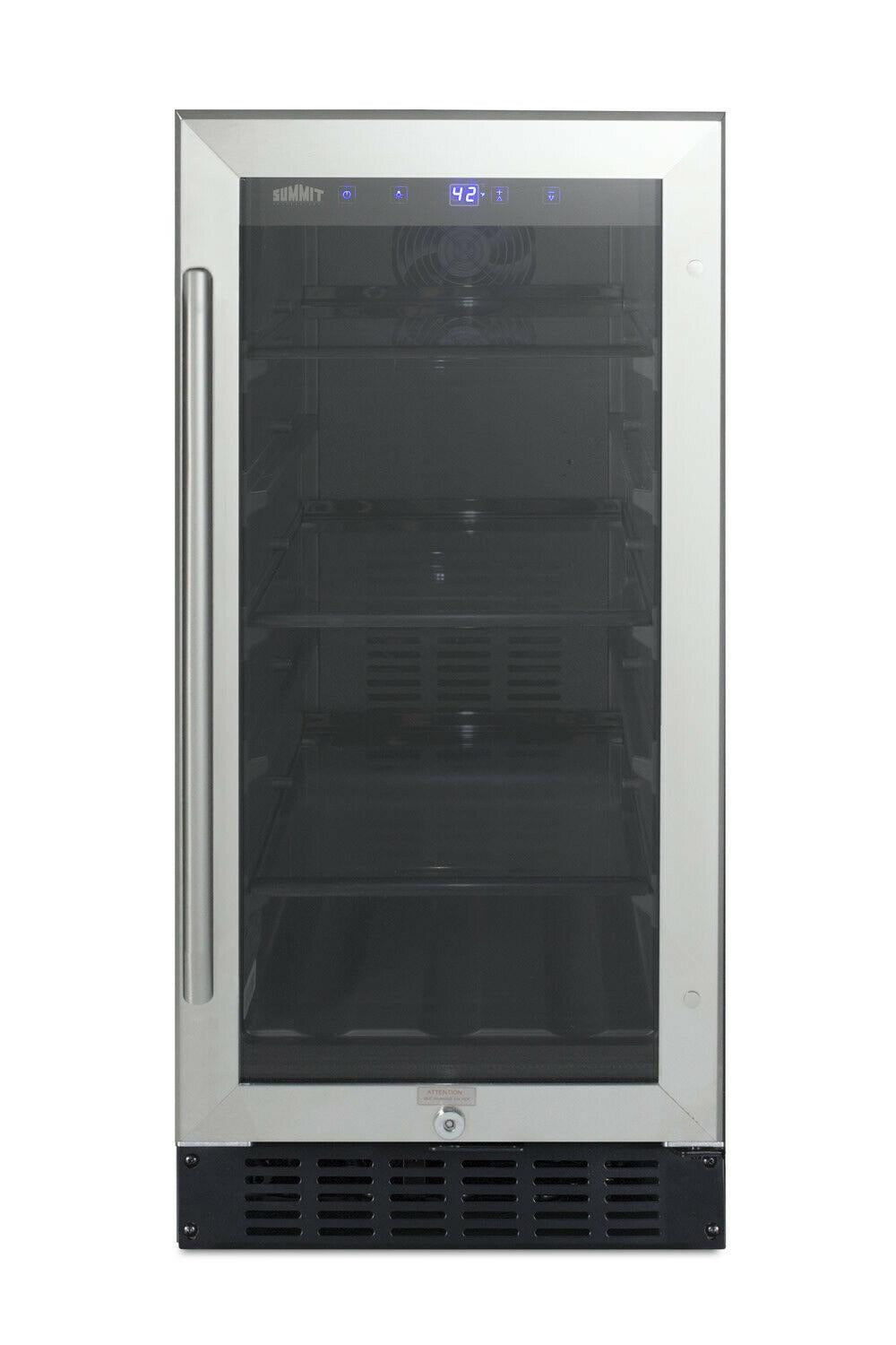 Summit ALBV15 15"W 96 Can Capacity BeveraCenter -  Steel