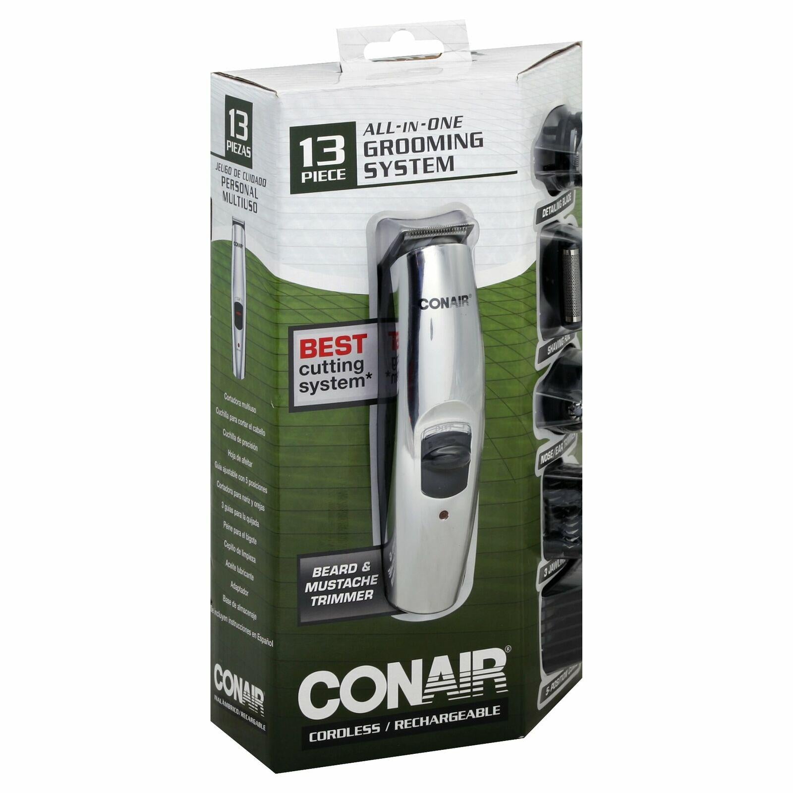 Conair Beard and Mustache Trimmer Rechargeable Model Gmt200