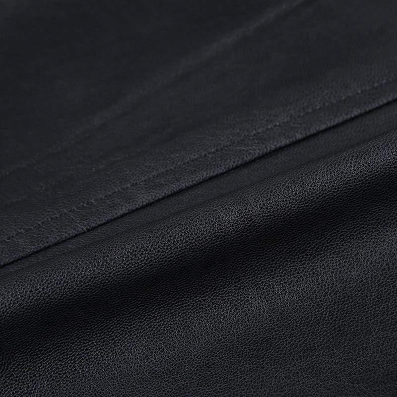 leather biker cropped jacket