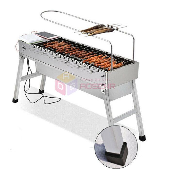 Foldable USB Electric Charcoal Grill/Automatic Flip Barbecue Stove for Outdoor